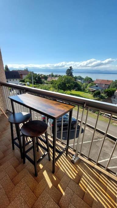 Appart Cosy Avec Vue Sur Le Lac Leman Евіан-ле-Бен Екстер'єр фото